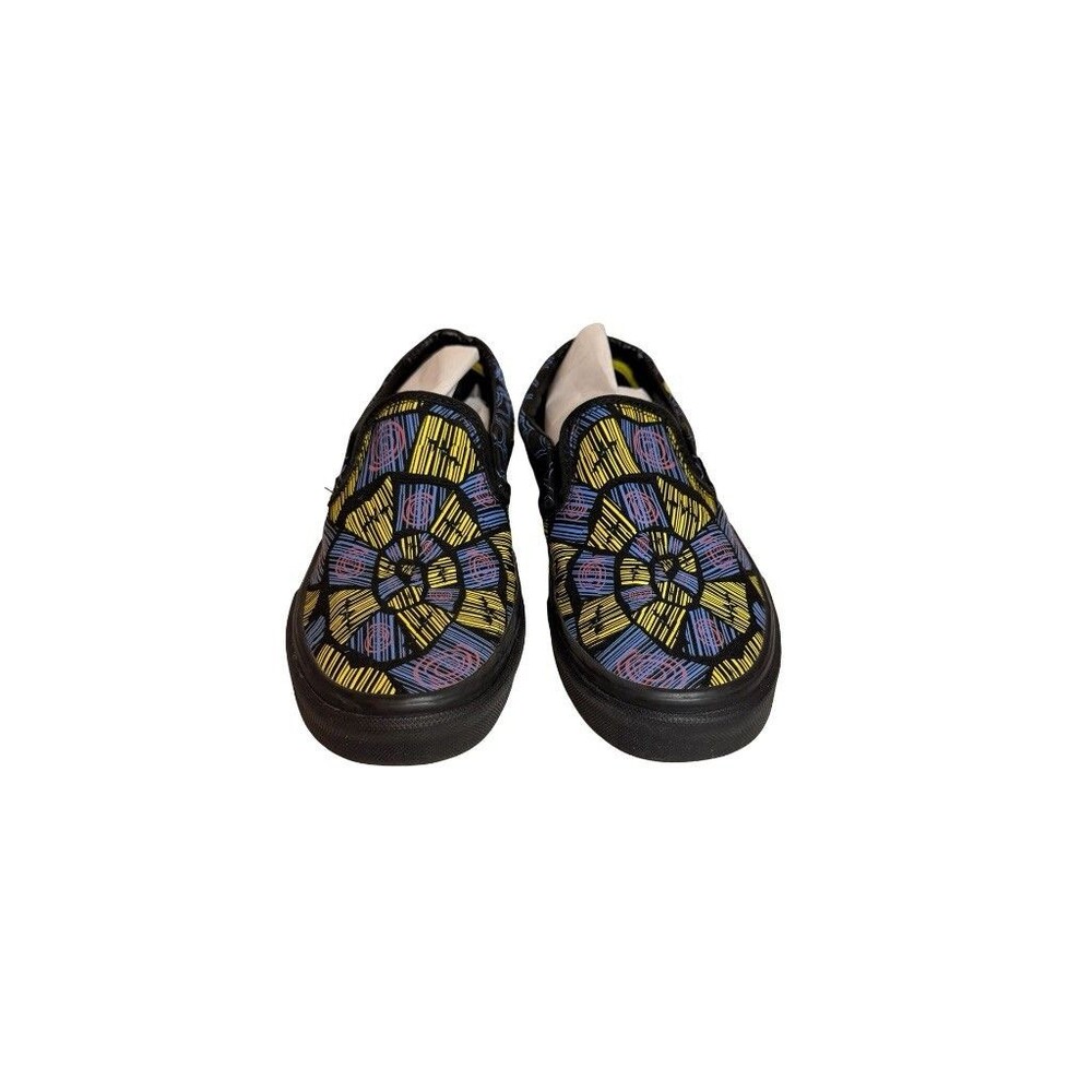 Vans x Disney Nightmare Before Christmas Slip-On Shoes Womens 7 Stained Glass - Picture 1 of 7